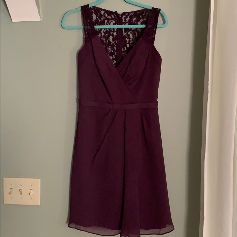 Purple David’s Bridal Dress